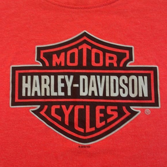 Women’s Harley Davidson Tee | Medium | Orange - Picture 2 of 7